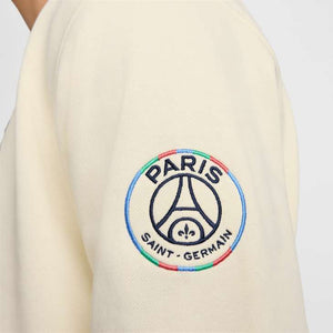 NIKE PSG 24-25 CLUB FLEECE SWEATER COCONUT MILK/NAVY