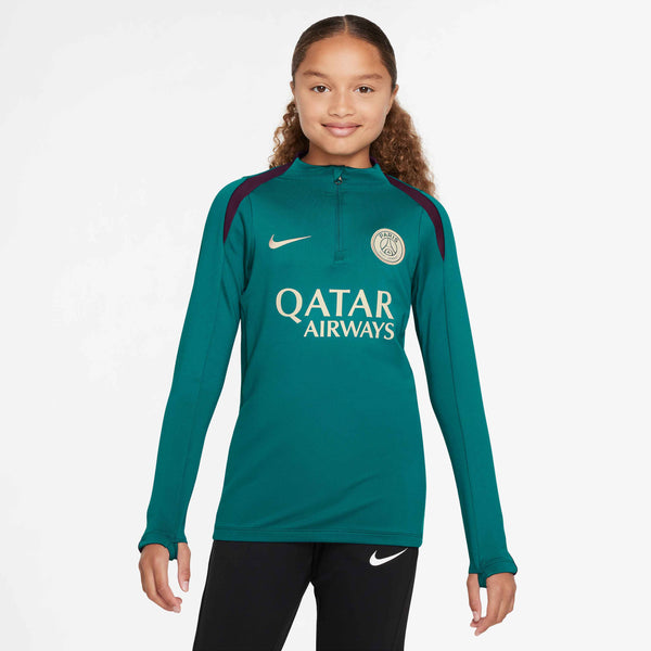 NIKE JR PSG 24-25 STRIKE DRILL TOP GEODE TEAL