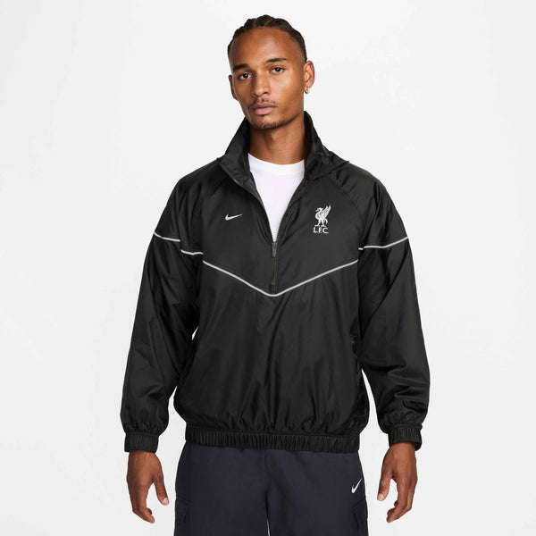 NIKE LIVERPOOL 24-25 HALFZIP JACKET NIGHT FOREST/SILVER