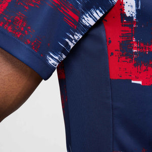 NIKE PSG 24-25 PRE-MATCH SS TOP MIDNIGHT NAVY/RED