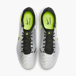 NIKE TIEMPO LEGEND 10 ELITE FG METALLIC SILVER/BLACK/VOLT