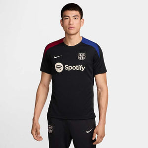 NIKE BARCELONA 24-25 STRIKE SS TOP BLACK/NOBLE RED