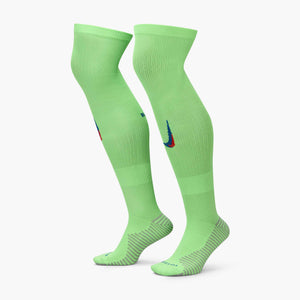 NIKE BARCELONA 24-25 THIRD SOCK LIME BLAST/UNIVERSITY RED