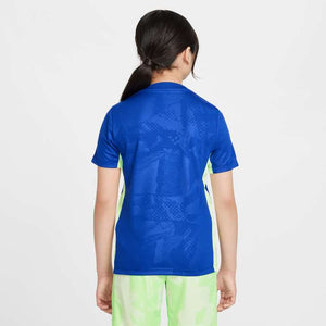 NIKE JR BARCELONA 24-25 PRE-MATCH SS TOP OLD ROYAL/LIME