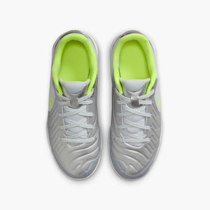 NIKE JR TIEMPO LEGEND 10 ACADEMY IC METALLIC SILVER/BLACK/VOLT