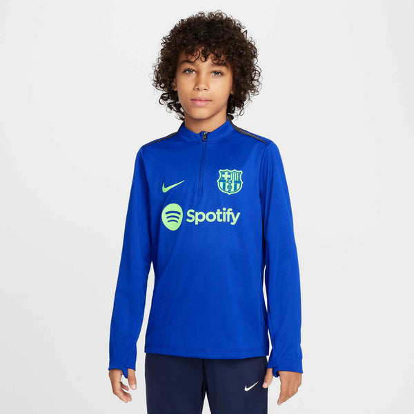 NIKE JR BARCELONA 24-25 STRIKE DRILL TOP OLD ROYAL/LIME BLAST