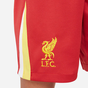 NIKE JR LIVERPOOL 24-25 HOME SHORT GYM RED/CHROME YELLOW