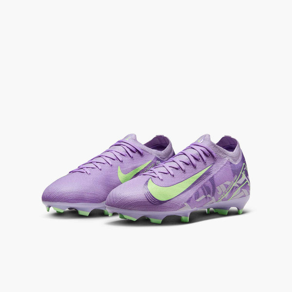 NIKE JR ZM VAPOR 16 PRO FG UNITED PURPLE AGATE/BARELY VOLT