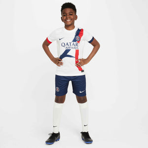 NIKE JR PSG 24-25 AWAY JERSEY WHITE/MIDNIGHT NAVY