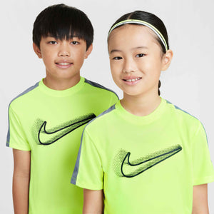 NIKE JR ACADEMY23 SS TOP VOLT/COOL GREY