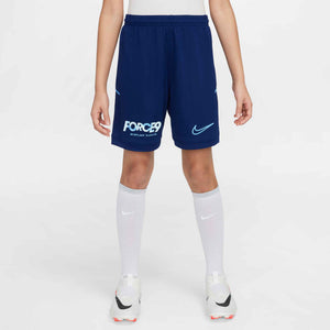 NIKE JR HAALAND DRI-FIT SHORT BLUE VOID/UNI BLUE