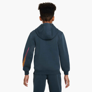 NIKE JR MBAPPE CLUB FLEECE HOODY ARMORY NAVY