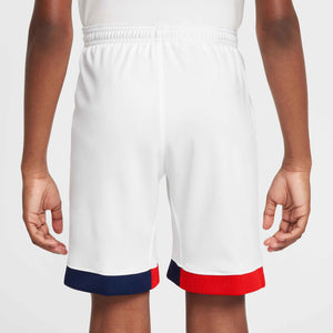 NIKE JR PSG 24-25 AWAY SHORT WHITE/UNI RED