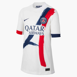 NIKE JR PSG 24-25 AWAY JERSEY WHITE/MIDNIGHT NAVY