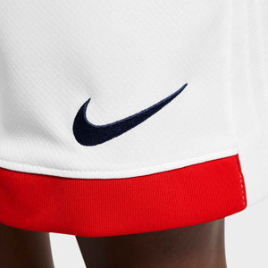 NIKE JR PSG 24-25 AWAY SHORT WHITE/UNI RED