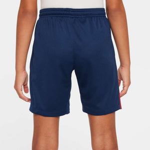 NIKE JR BARCELONA 24-25 HOME SHORT MIDNIGHT NAVY/NOBLE RED