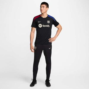 NIKE BARCELONA 24-25 STRIKE SS TOP BLACK/NOBLE RED