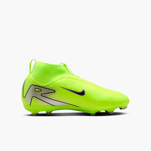 NIKE JR ZM SUPERFLY 10 ACADEMY FG VOLT/BLACK