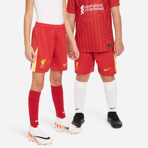 NIKE JR LIVERPOOL 24-25 HOME SHORT GYM RED/CHROME YELLOW