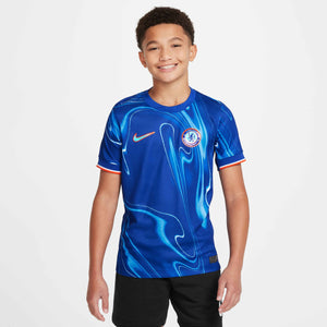 NIKE JR CHELSEA 24-25 HOME JERSEY RUSH BLUE/TEAM ORANGE