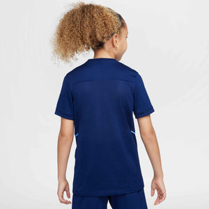 NIKE JR HAALAND DRI-FIT SS TOP BLUE VOID/UNI BLUE