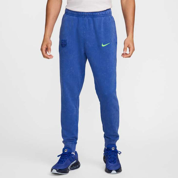 NIKE BARCELONA 24-25 CLUB FLEECE PANT HYPER ROYAL/LIME BLAST