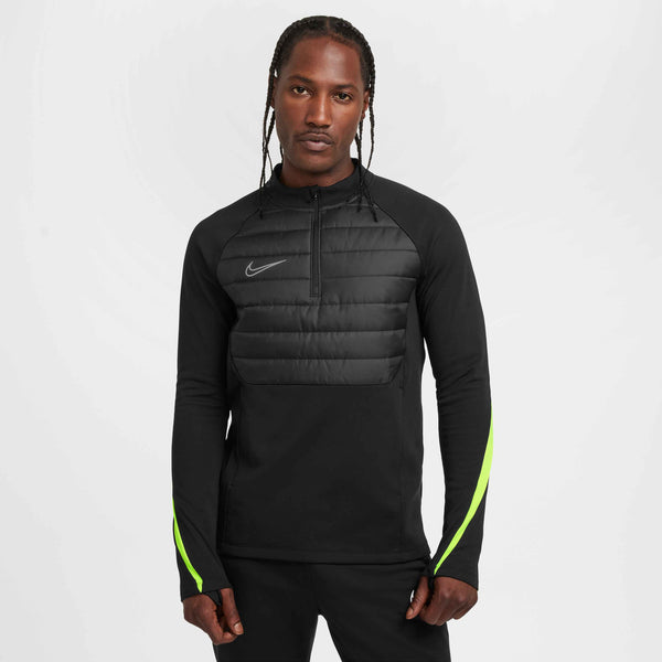 NIKE ACADEMY23 DRILL TOP WINTER WARRIOR DEEP BLACK/VOLT