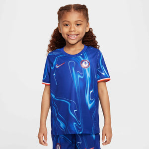 NIKE JR CHELSEA 24-25 LB HOME KIT RUSH BLUE/TEAM ORANGE