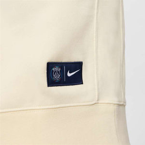 NIKE PSG 24-25 CLUB FLEECE SWEATER COCONUT MILK/NAVY