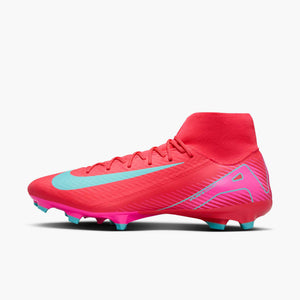 NIKE ZM SUPERFLY 10 ACADEMY FG EMBER GLOW/AURORA GREEN