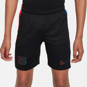 NIKE JR BARCELONA 24-25 AWAY SHORT BLACK/UNIVERSITY RED