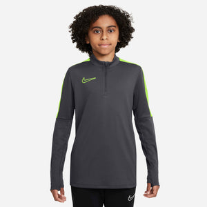 NIKE JR ACADEMY23 DRILL TOP ANTHRACITE/VOLT