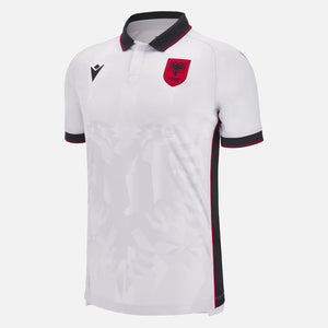 MACRON ALBANIE AWAY JERSEY WHITE/BLACK