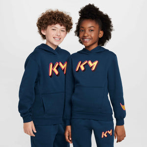 NIKE JR MBAPPE CLUB FLEECE HOODY ARMORY NAVY