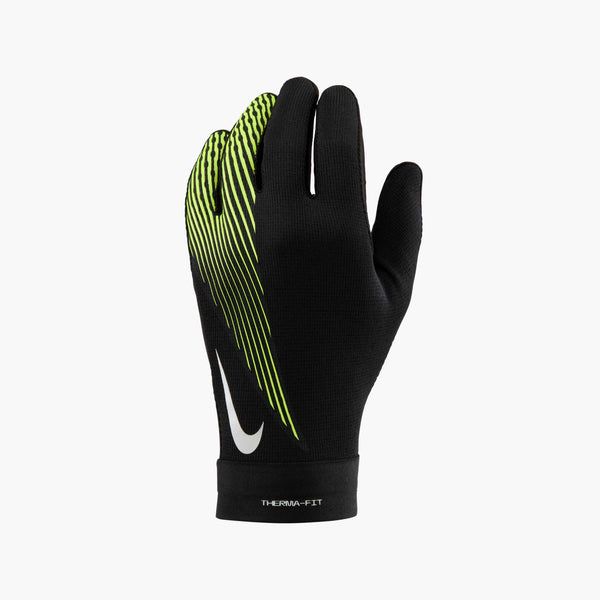 NIKE ACADEMY THERMA-FIT GLOVE BLACK/VOLT