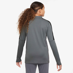 NIKE JR ACADEMY23 DRILL TOP IRON GREY/BLACK/SUNSET PULSE