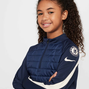 NIKE JR CHELSEA 24-25 DRILL TOP WINTER WARRIOR OBSIDIAN