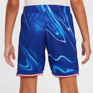 NIKE JR CHELSEA 24-25 HOME SHORT RUSH BLUE/TEAM ORANGE