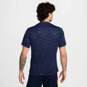 NIKE BARCELONA 24-25 PRE-MATCH SS TOP MIDNIGHT NAVY