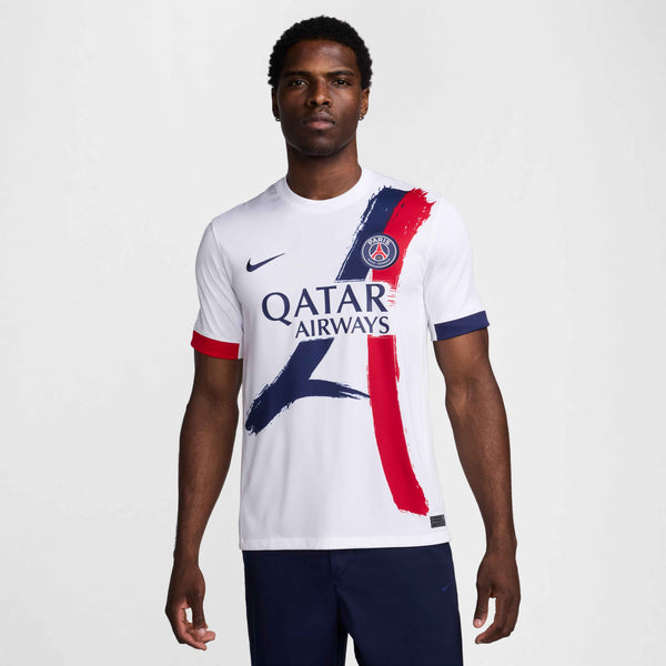 NIKE PSG 24-25 AWAY JERSEY WHITE/MIDNIGHT NAVY