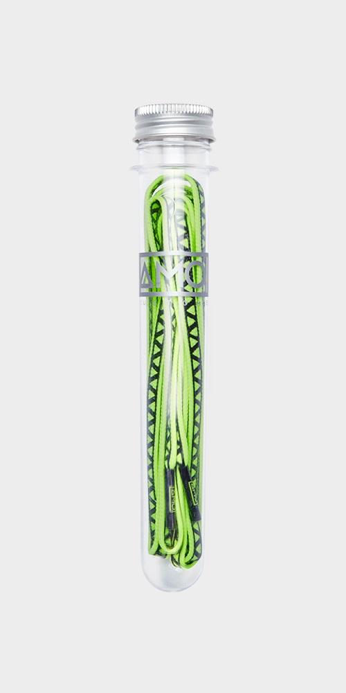 AMO GRIP LACES FIERCE GREEN/BLACK 130cm