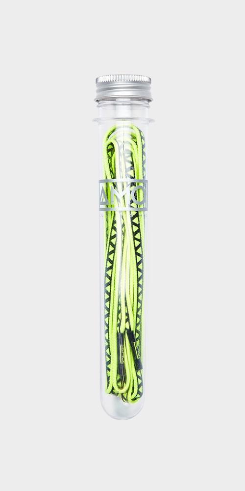 AMO GRIP LACES FLUO YELLOW/BLACK 130cm