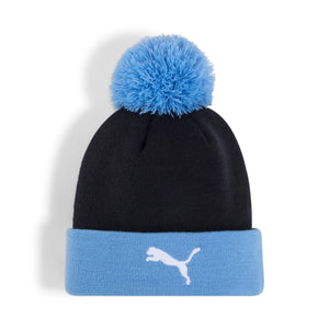 PUMA CITY 24-25 POM POM BEANIE NAVY/LIGHT BLUE