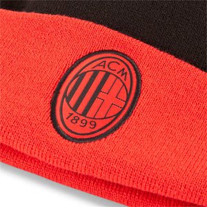 PUMA AC MILAN 24-25 POM POM BEANIE BLACK/RED