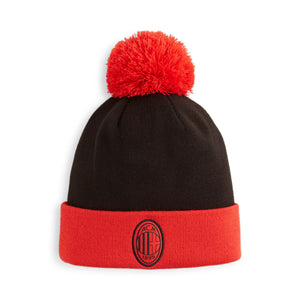 PUMA AC MILAN 24-25 POM POM BEANIE BLACK/RED