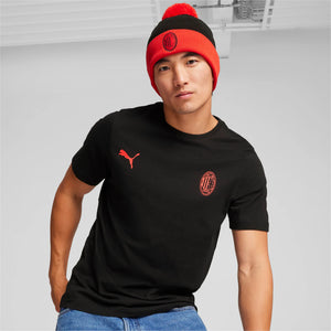 PUMA AC MILAN 24-25 POM POM BEANIE BLACK/RED