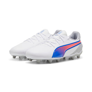 PUMA JR KING MATCH FG WHITE/BLUEMAZING