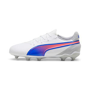 PUMA JR KING MATCH FG WHITE/BLUEMAZING