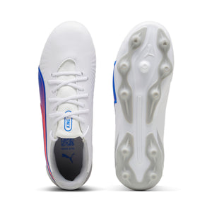 PUMA JR KING MATCH FG WHITE/BLUEMAZING