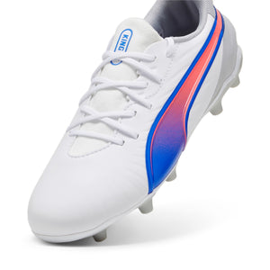 PUMA JR KING MATCH FG WHITE/BLUEMAZING